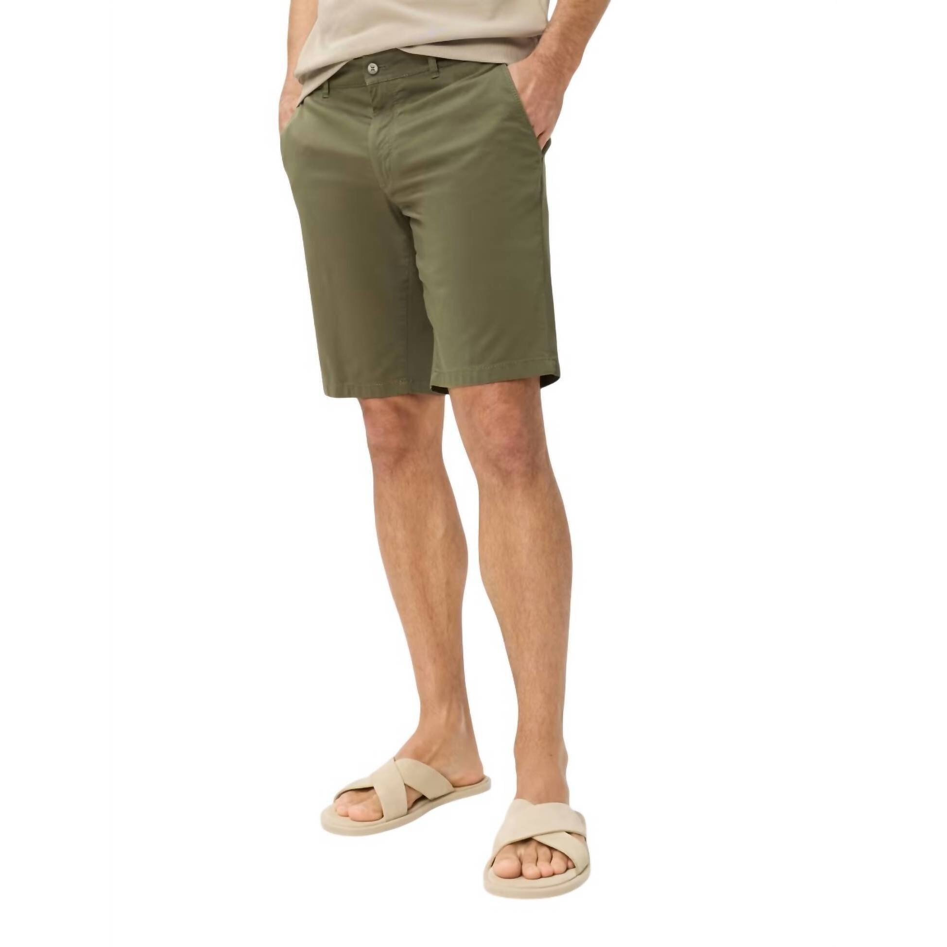 New Brax Bozen Bermuda Shorts In 35 - Olive